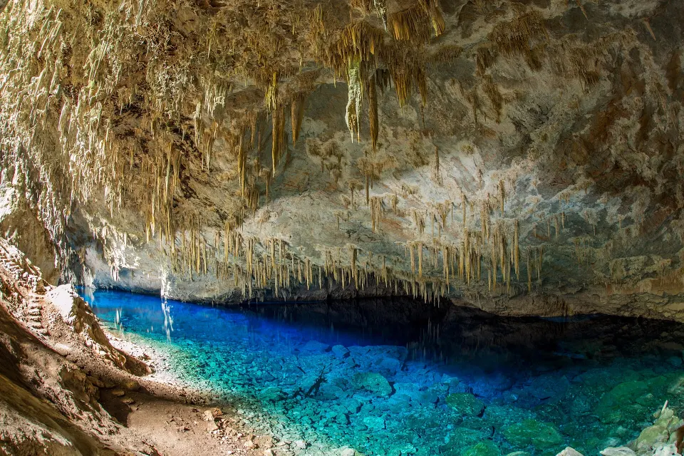 Gruta do Lago Azul cave in Bonito, Mato Grosso do Sul