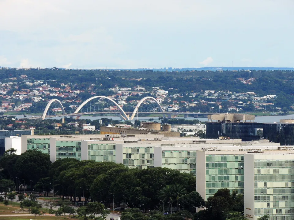 Juscelino Kubitschek Bridge over Lake Paranoá in Brasília