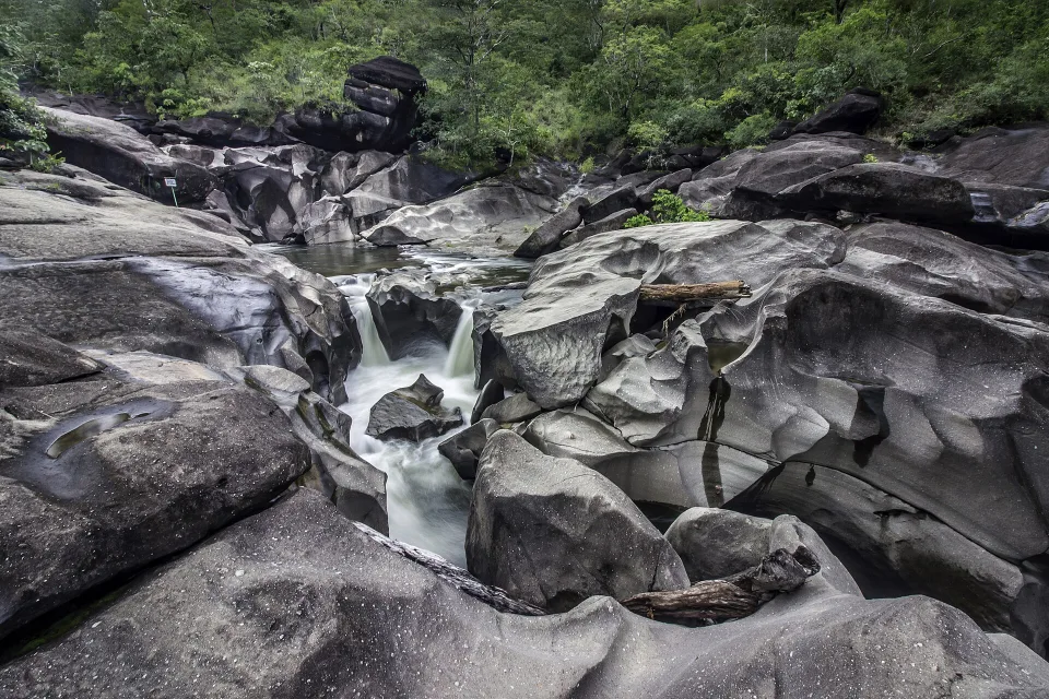 Vale da Lua rock formations in Chapada dos Veadeiros