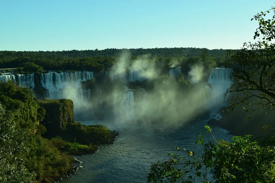 Close view of Iguaçu Falls from the Brazilian side