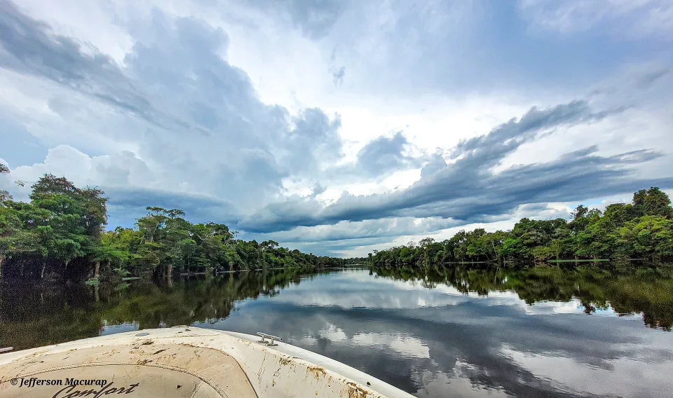 Historisches Panorama von Guajará-Mirim am Mamoré in Rondônia