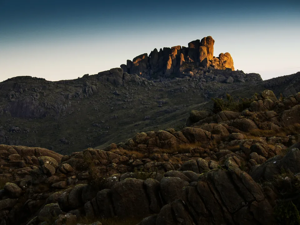 Prateleiras at sunset in Itatiaia