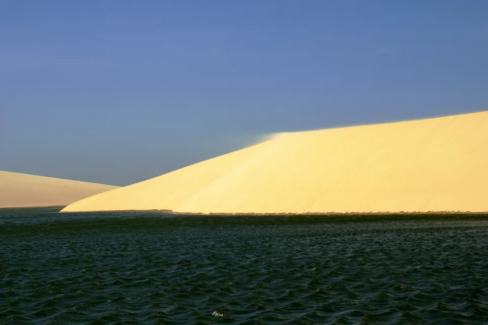Sand dune landscape in Jericoacoara, Ceará