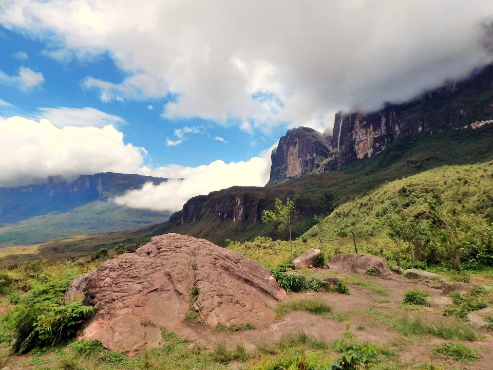 Base of Monte Roraima in northern Brazil