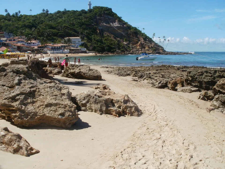 First Beach at Morro de São Paulo on Ilha de Tinharé, Bahia