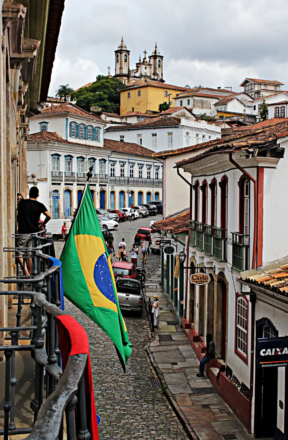 Colonial architecture in the historic town of Ouro Preto, Minas Gerais