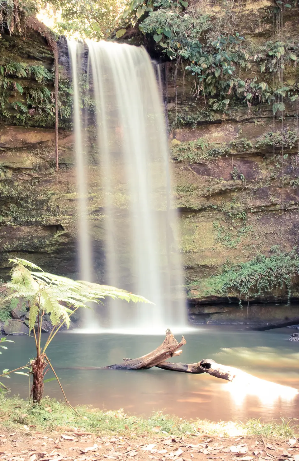 Edilson waterfall in Taquaruçu near Palmas, Tocantins
