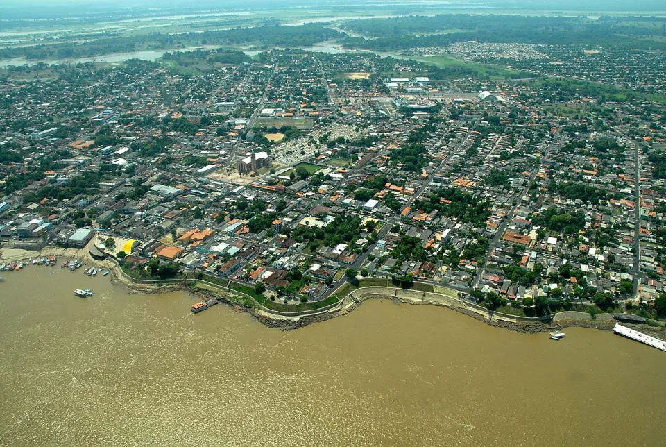 Parintins city on the Amazon