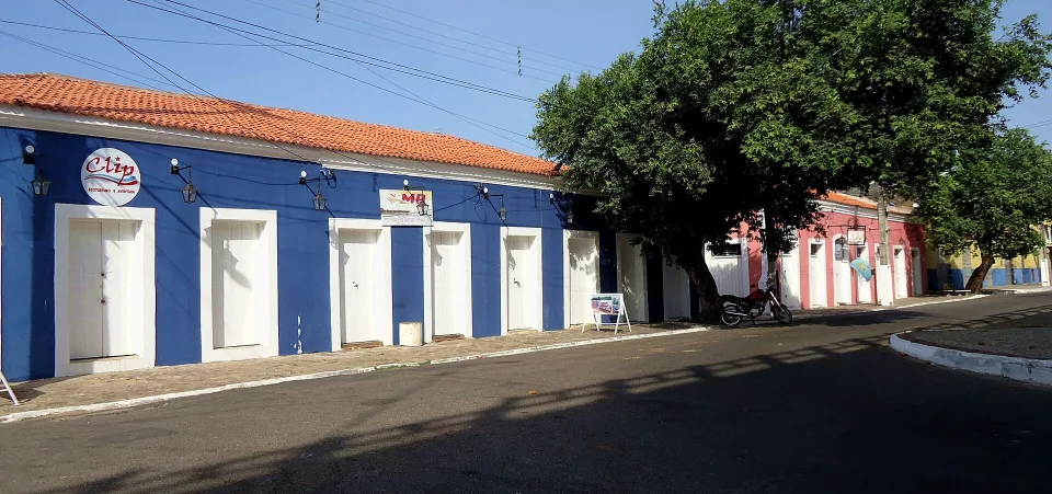 Historic waterfront warehouses at Porto das Barcas
