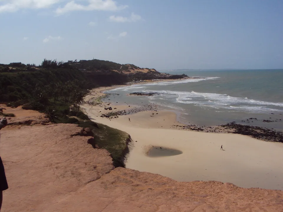 Praia do Amor below the cliffs of Pipa, Rio Grande do Norte