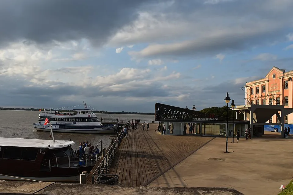 Orla do Guaíba waterfront in Porto Alegre, Rio Grande do Sul