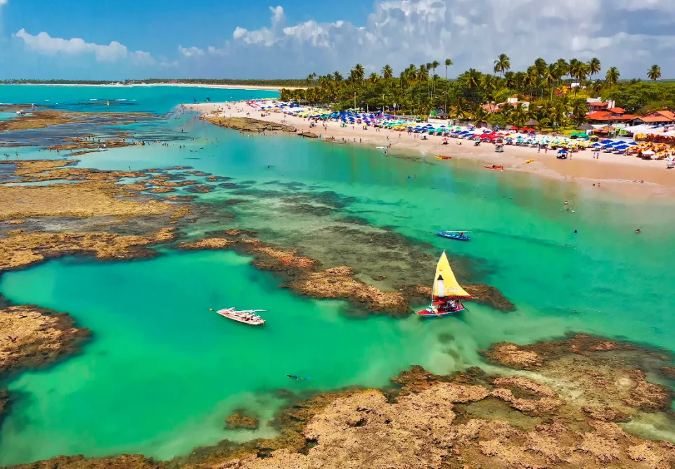 Natural reef pools in Porto de Galinhas