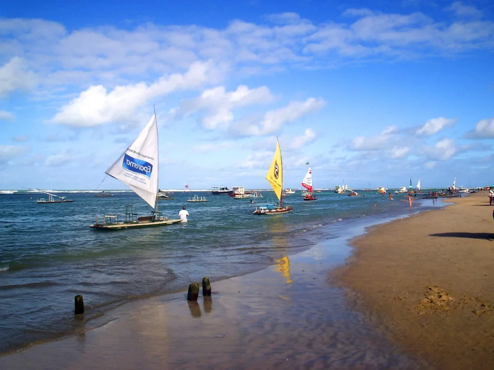Clear tropical water at Porto de Galinhas, Pernambuco