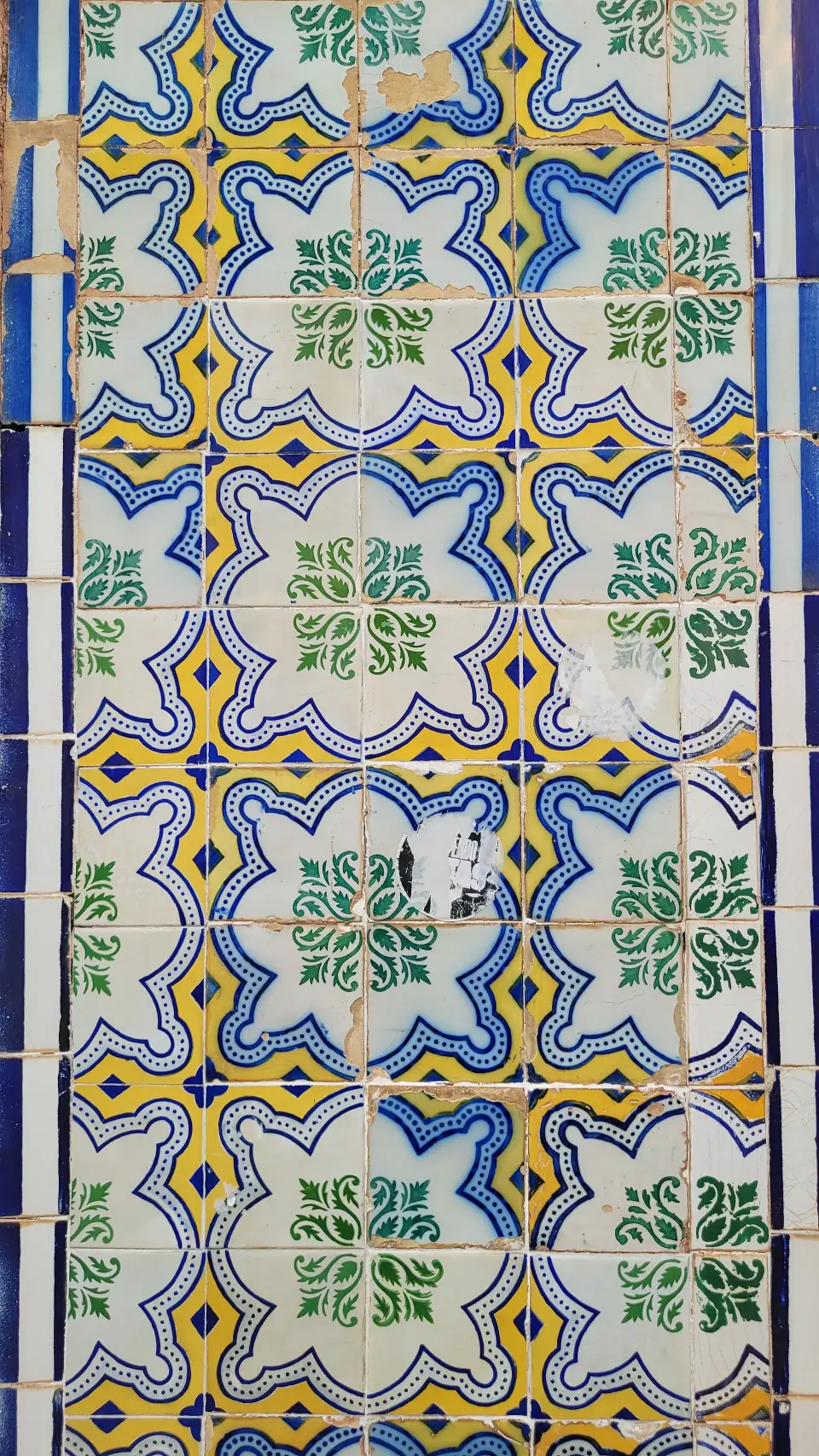 Portuguese azulejo tiles in the historic centre of São Luís, Maranhão