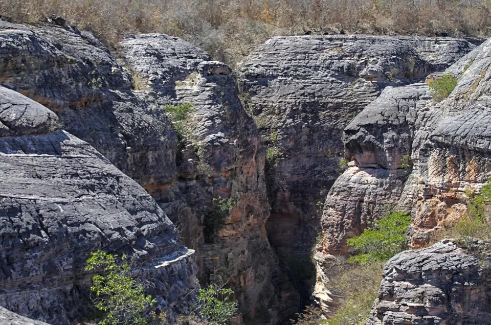 Rocky ravine in Serra das Confusões