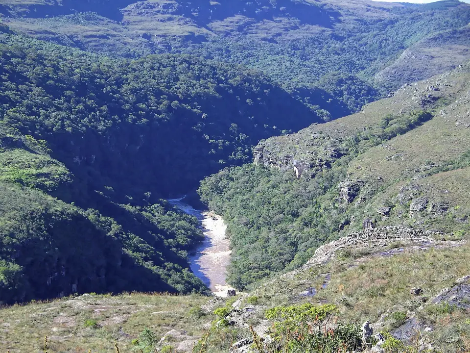 Guartelá-Canyon und Iapó-Fluss in Paraná