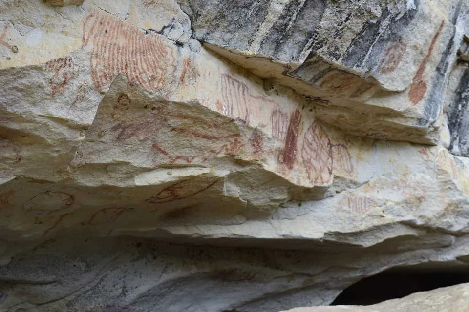 Rock paintings in Vale do Catimbau